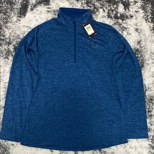 Under Armour Men's Heathered Blue Pullover Jacket
